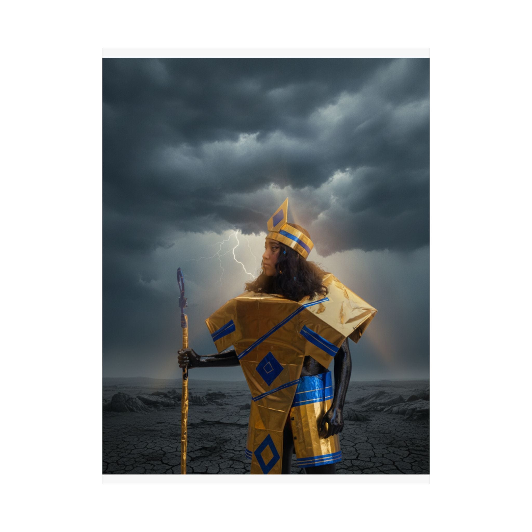 Dramatic Storm — Person — Matte Poster