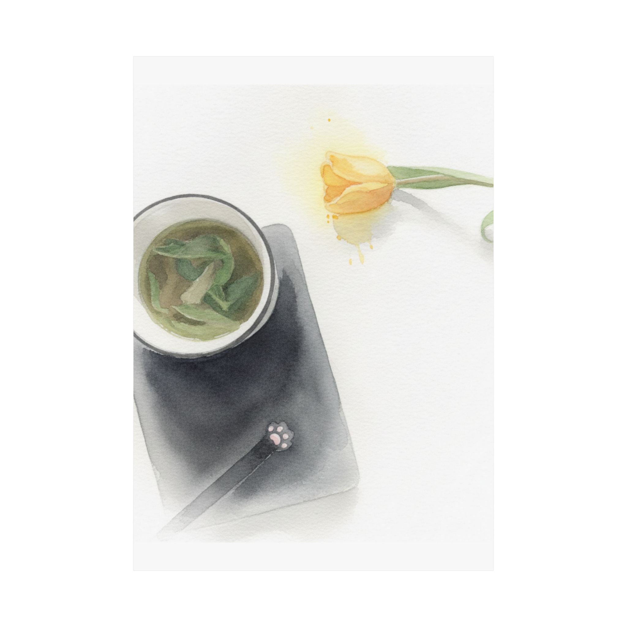 Watercolor — Flower — Matte Poster