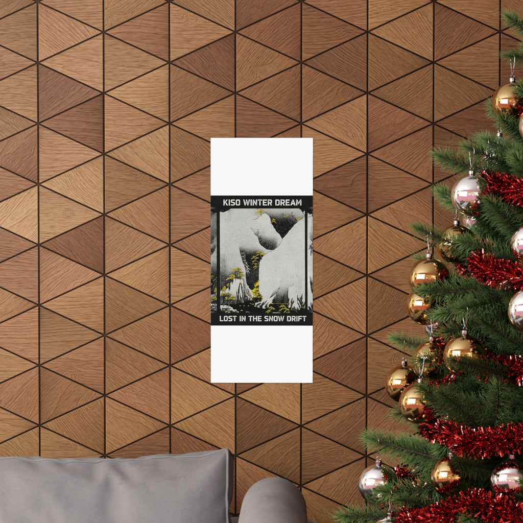 Streetwear Collage — Kiso Gorge In The Snow — Matte Poster