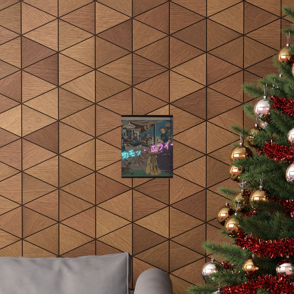 Glitch Culture — Color Print Of A Copperplate Picture Of A Toy Shop — Matte Poster