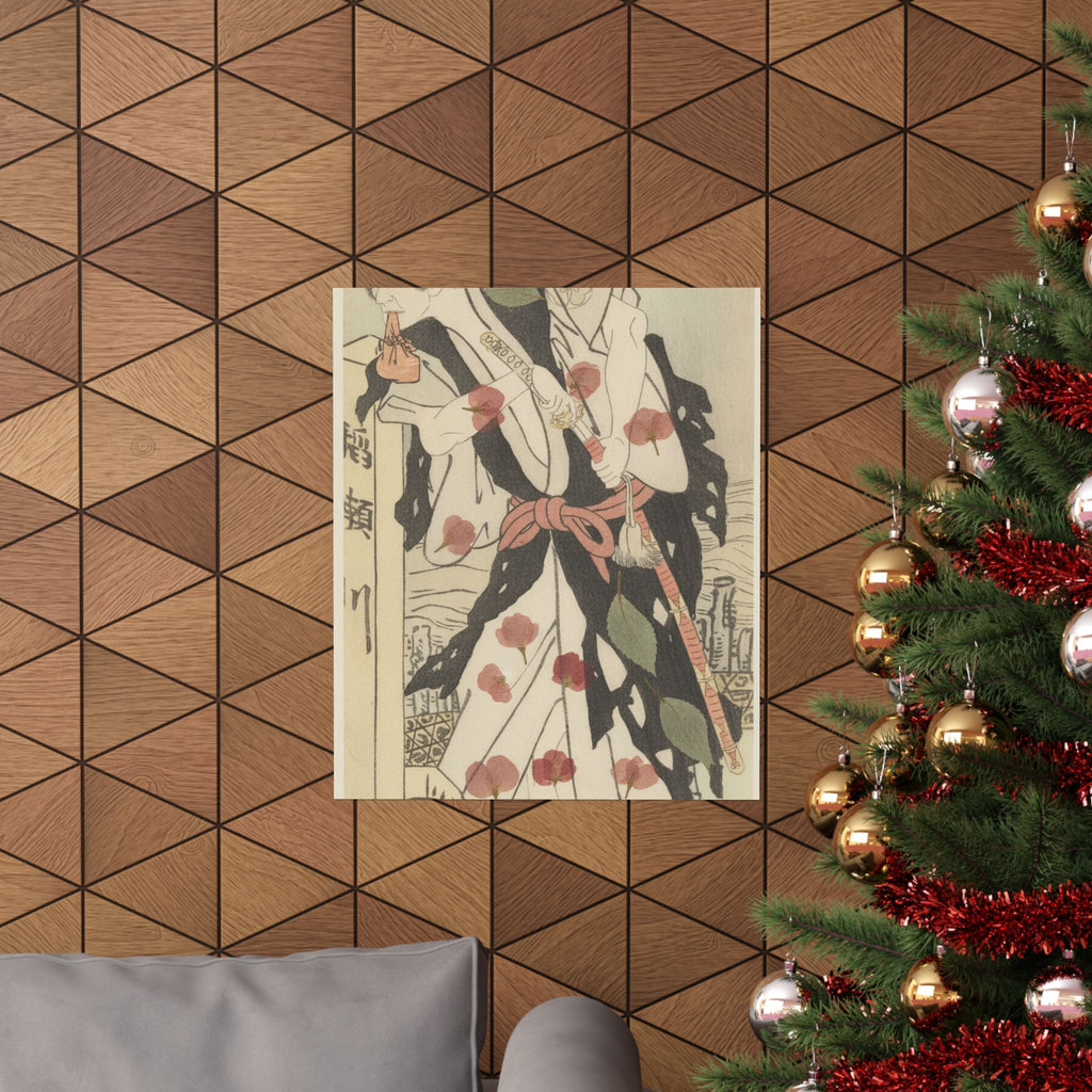 Botanical — Morita Kanya Viii As Kawachi Kanja, Disguised As Genkaibo — Matte Poster