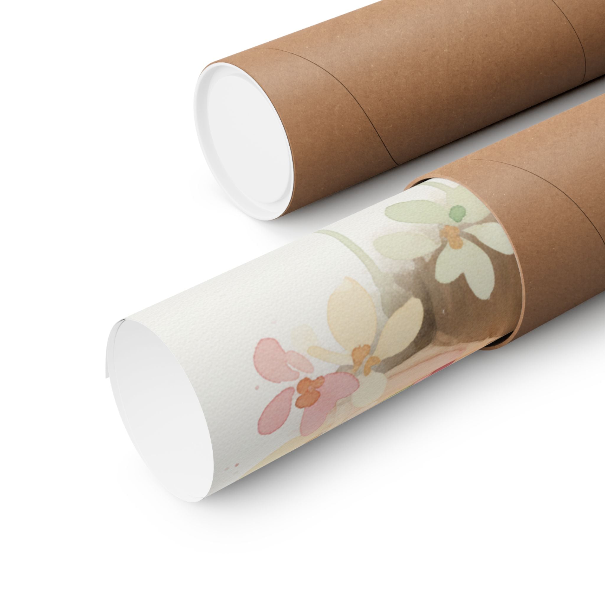 Watercolor — Candle — Matte Poster