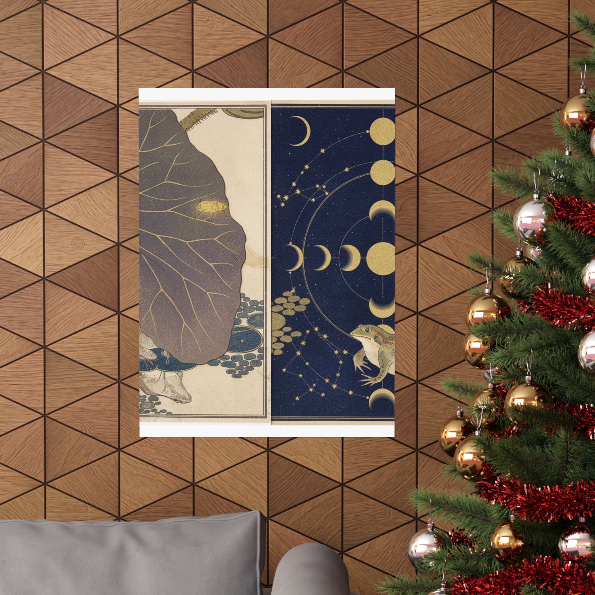 Celestial — Frog (Kaeru); Gold Beetle (Kogane Mushi), From The Picture Book Of Crawling Crea — Matte Poster