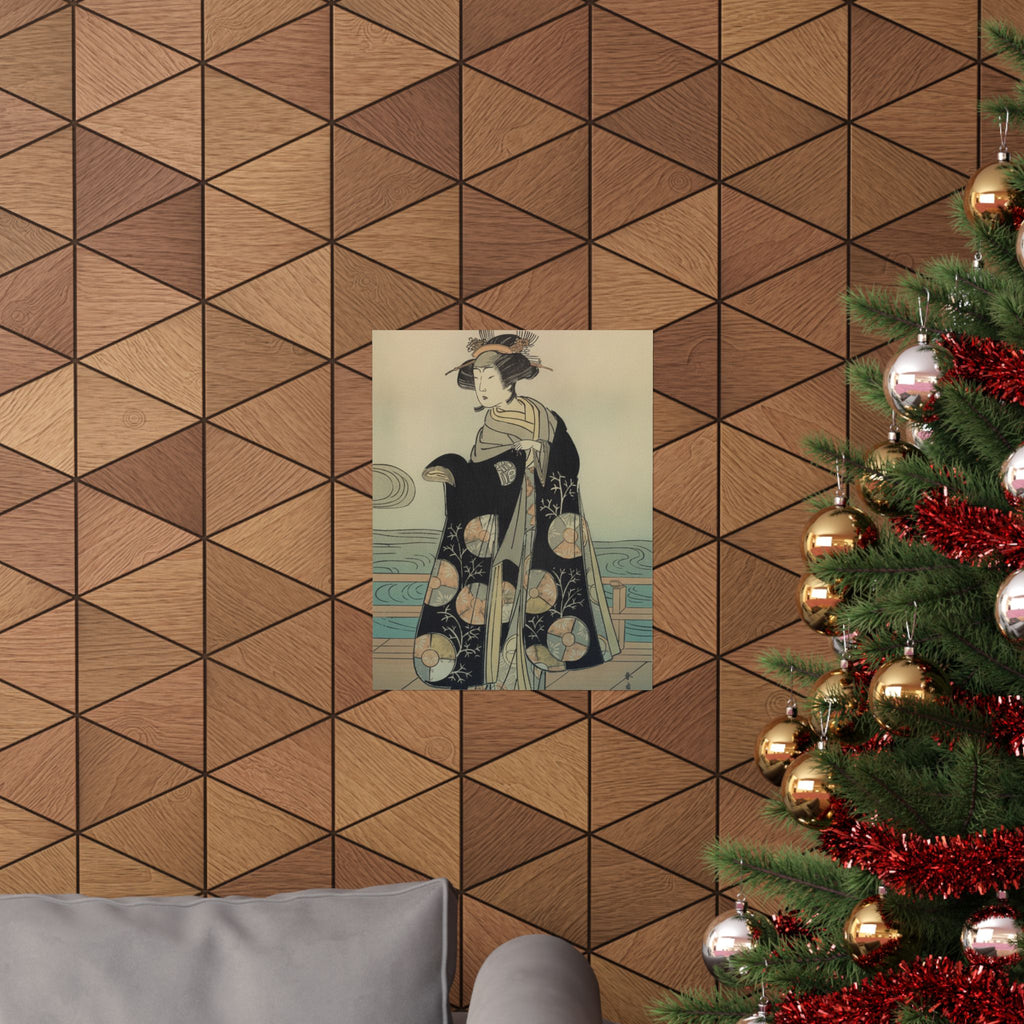 Affirmation — Yoshizawa Iroha As A Woman Standing On The Engawa Of A House By A River — Matte Poster