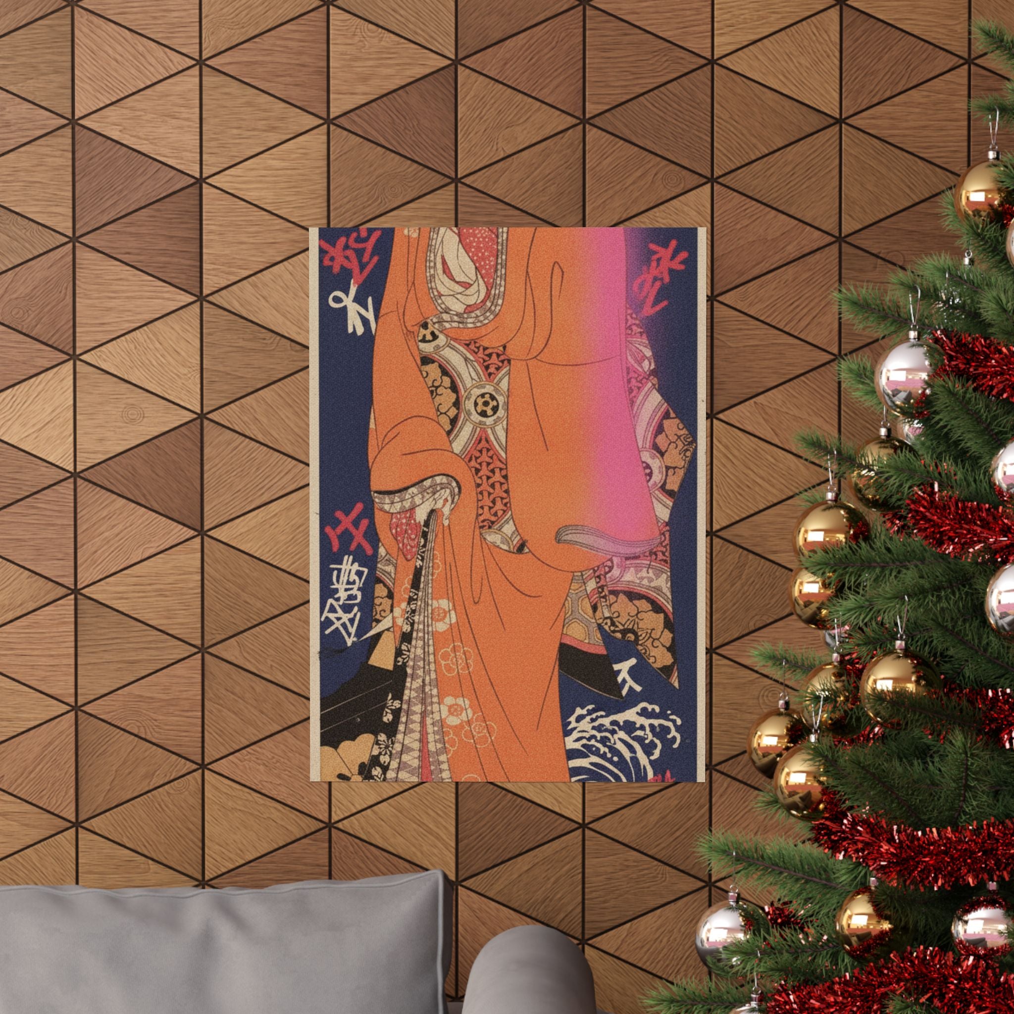 Japanese Street — Geisha, Probably A Singing Girl — Matte Poster