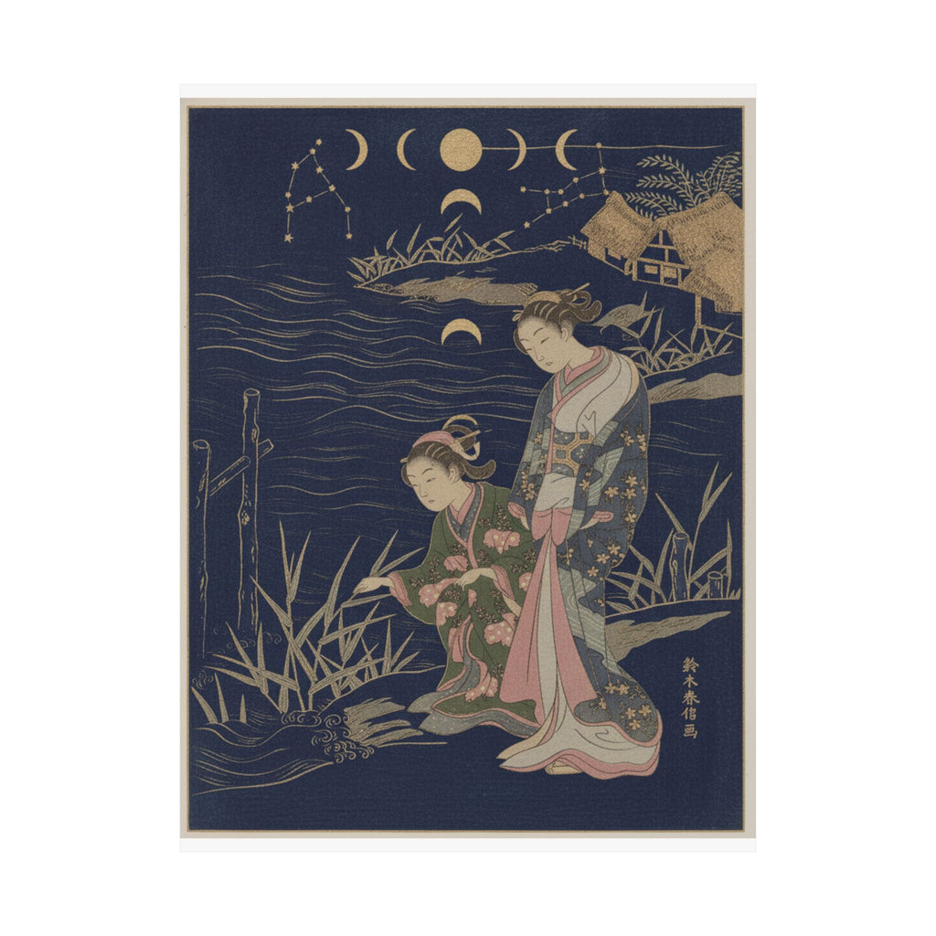 Celestial — Two Young Ladies At The Shore — Matte Poster