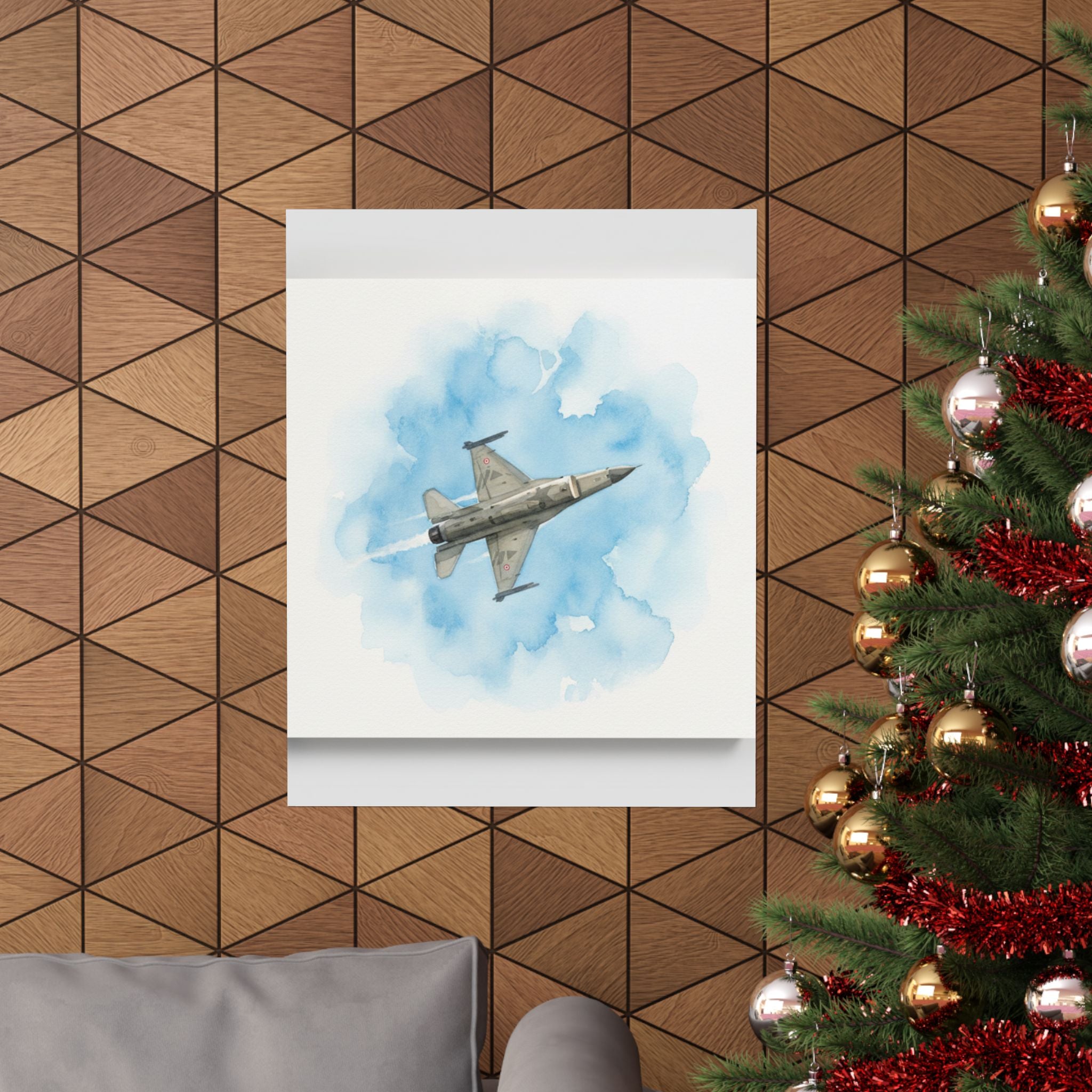 Watercolor — Aircraft — Matte Poster