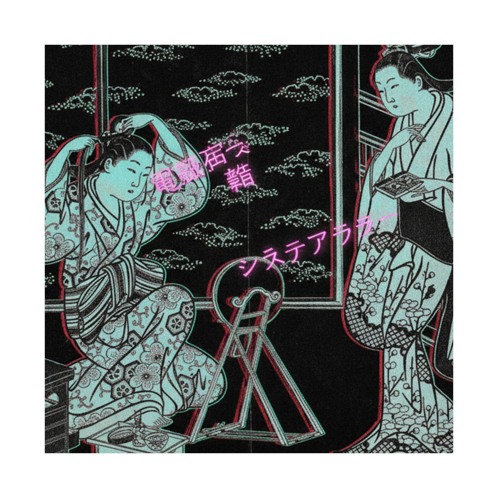 Glitch Culture — Two Women In A Room Opening On A Verandah — Matte Poster