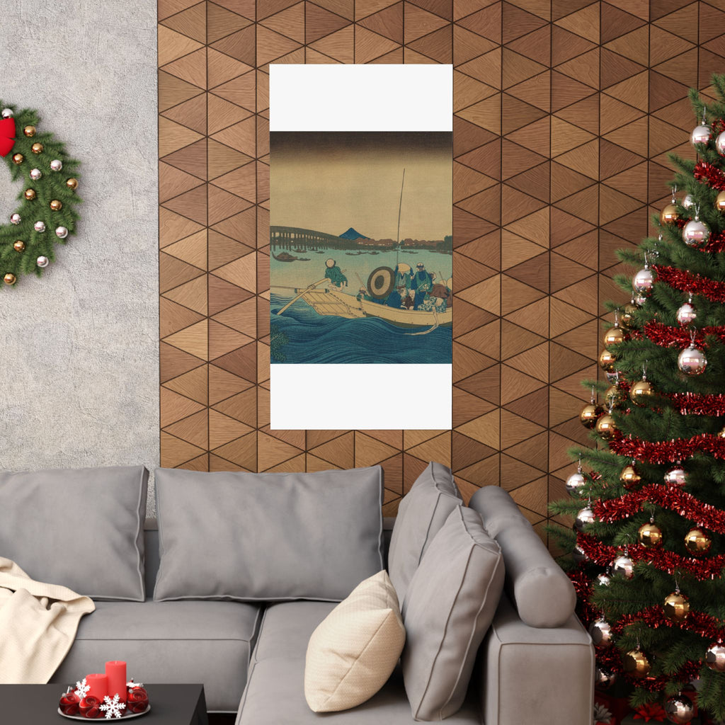 Cinematic — Viewing The Sunset Over Ryōgoku Bridge From The Onmayagashi Embankment (Onmayaga — Matte Poster