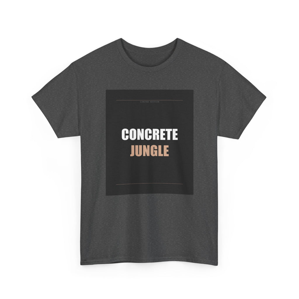 CONCRETE JUNGLE Bold Typography Streetwear Tee