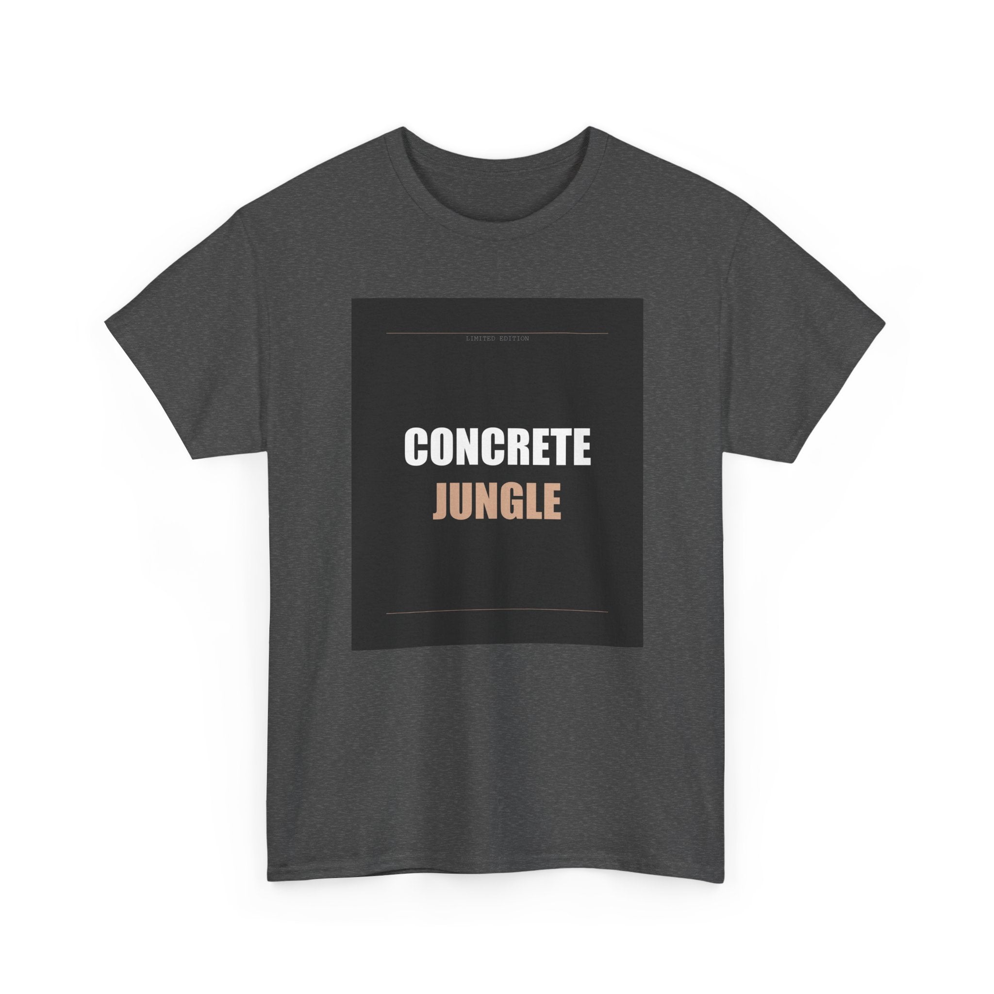 CONCRETE JUNGLE Bold Typography Streetwear Tee