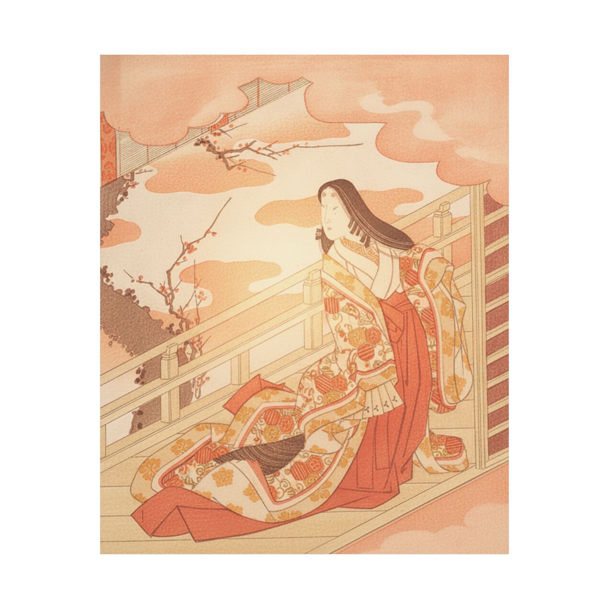 Southern Sunset — Court Lady Praising The Plum Blossom — Matte Poster