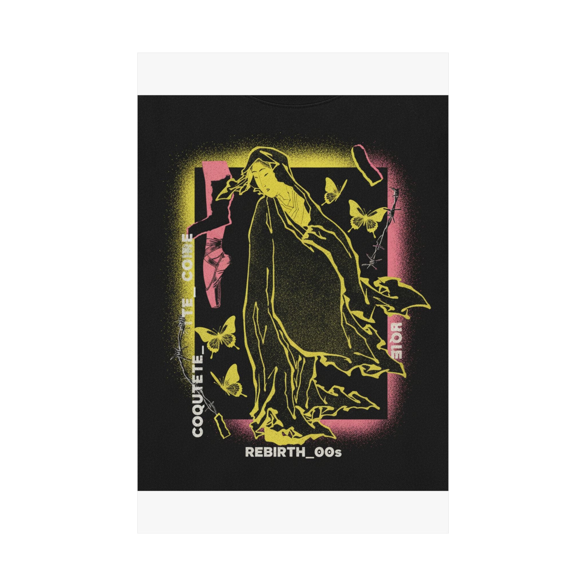 Streetwear Collage — Onna No Daruma — Matte Poster