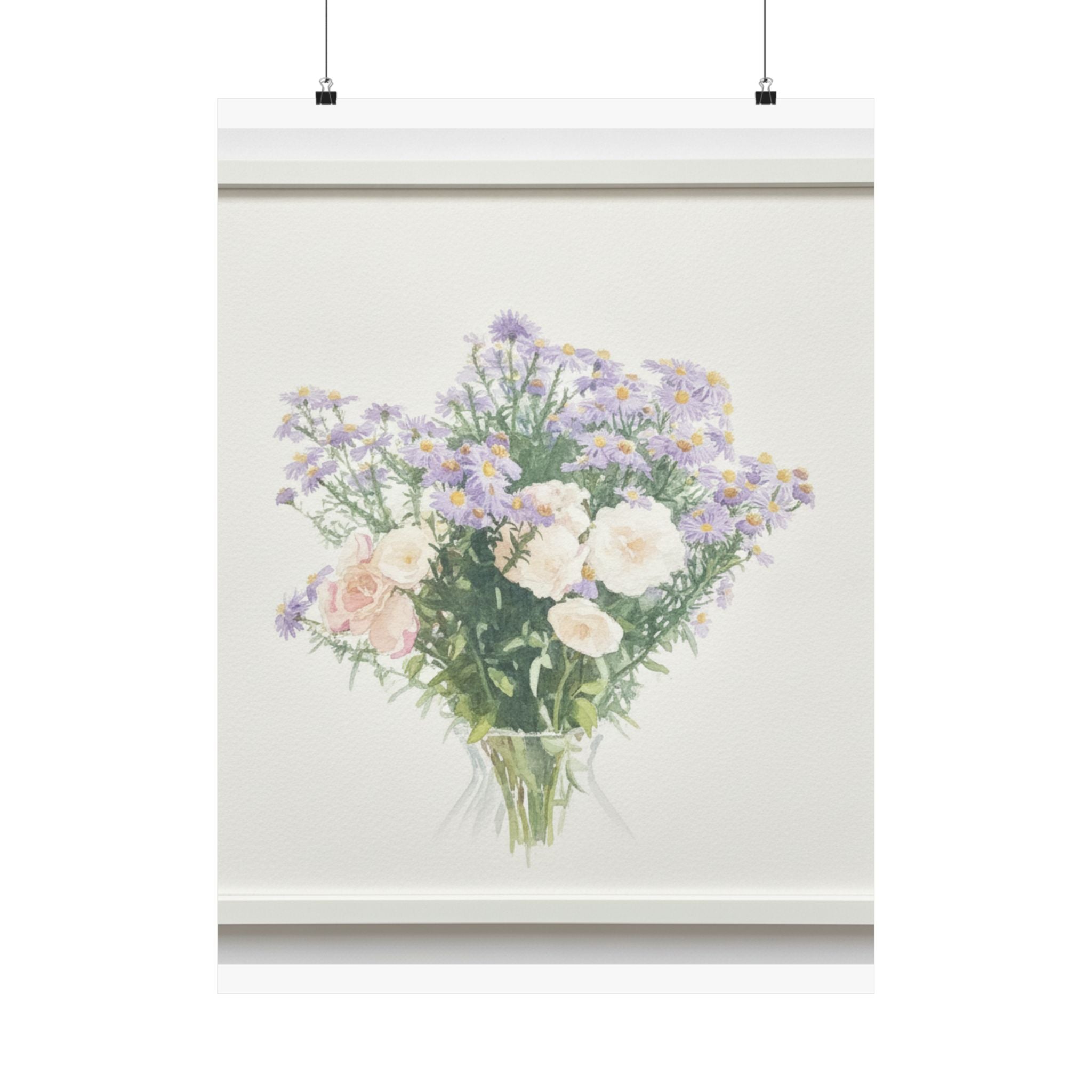 Watercolor — Flowers — Matte Poster