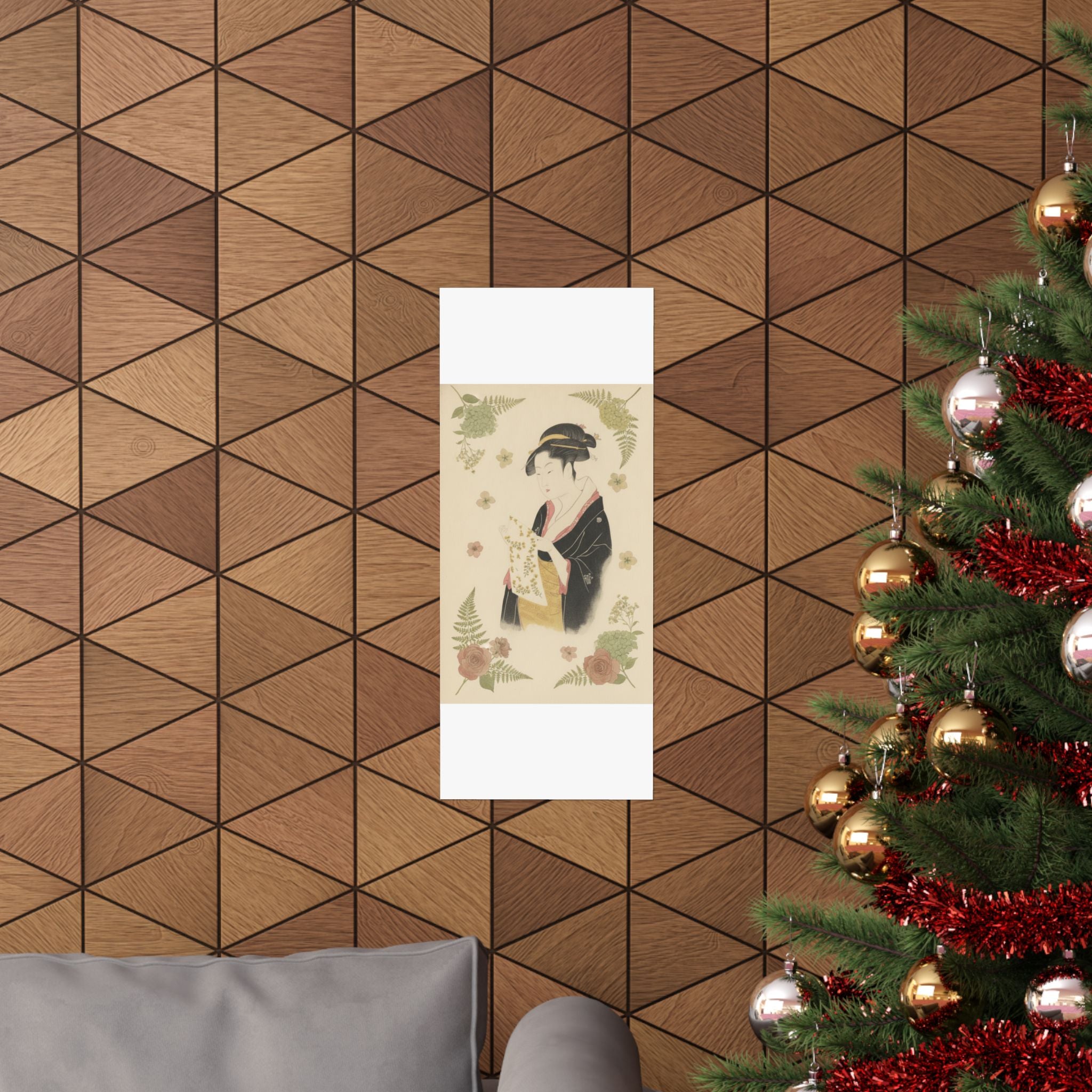 Botanical — The Lady Tomimoto Toyohina Reading A Letter — Matte Poster
