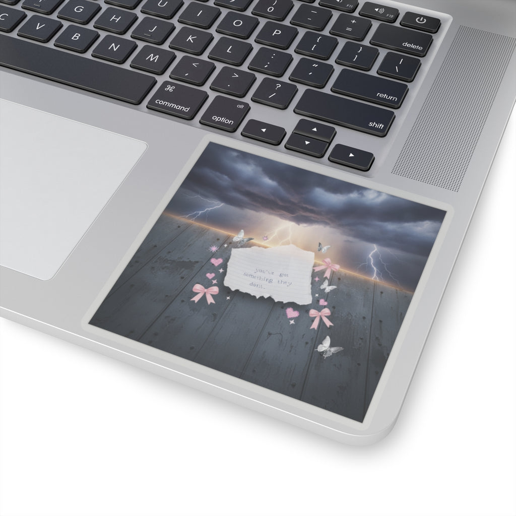 Dramatic Storm — Note — Kiss-Cut Sticker