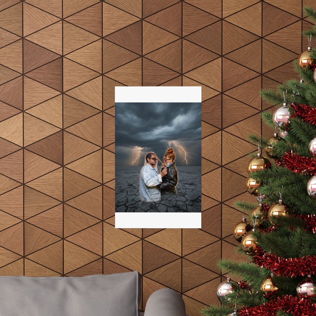 Dramatic Storm — Person — Matte Poster