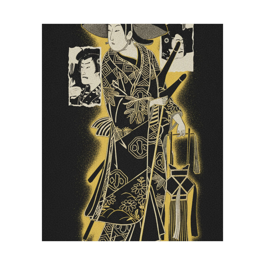 Streetwear Collage — The Actor, Arashi Otohachi, 1695–1769 In An Unidentified Role — Matte Poster