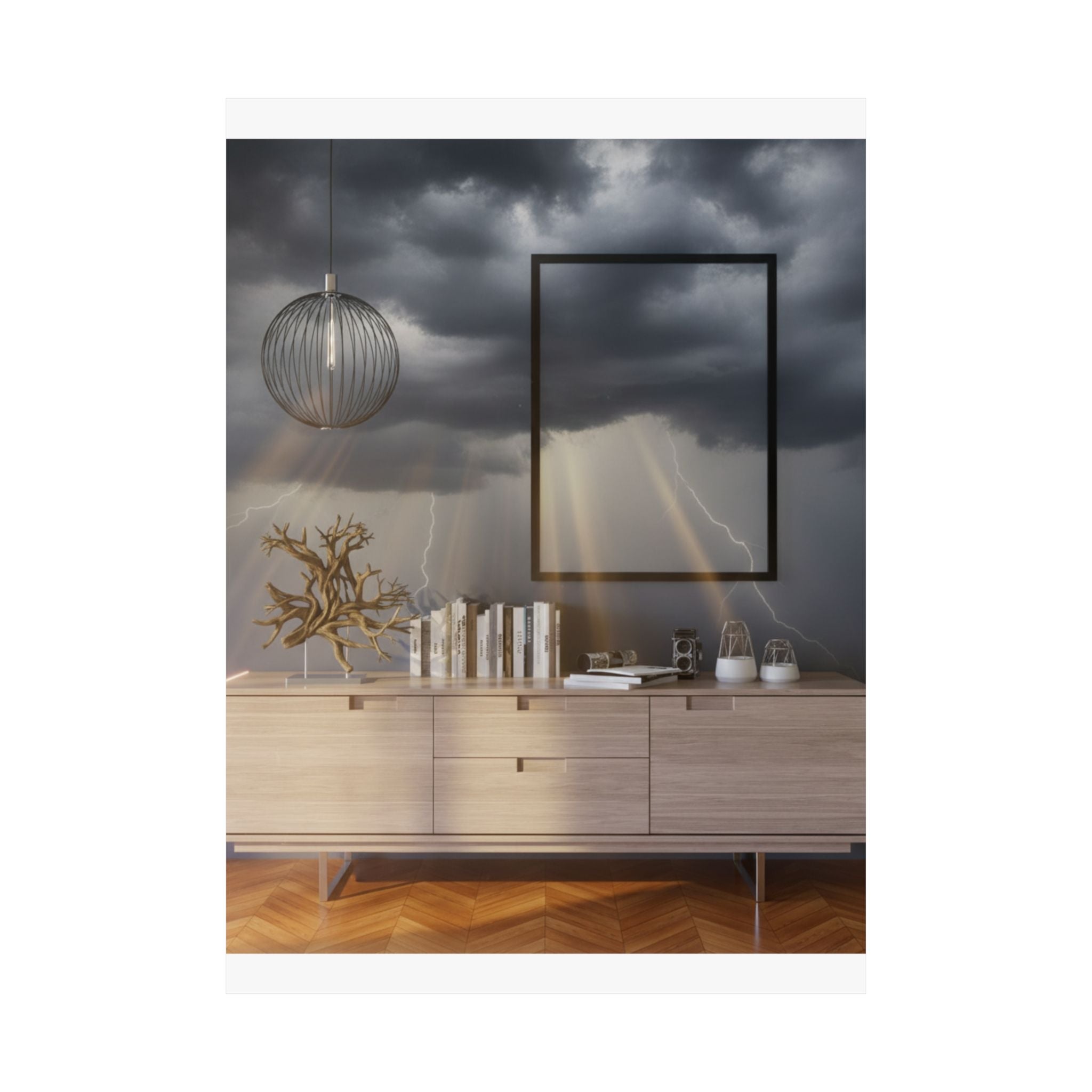 Dramatic Storm — Interior — Matte Poster