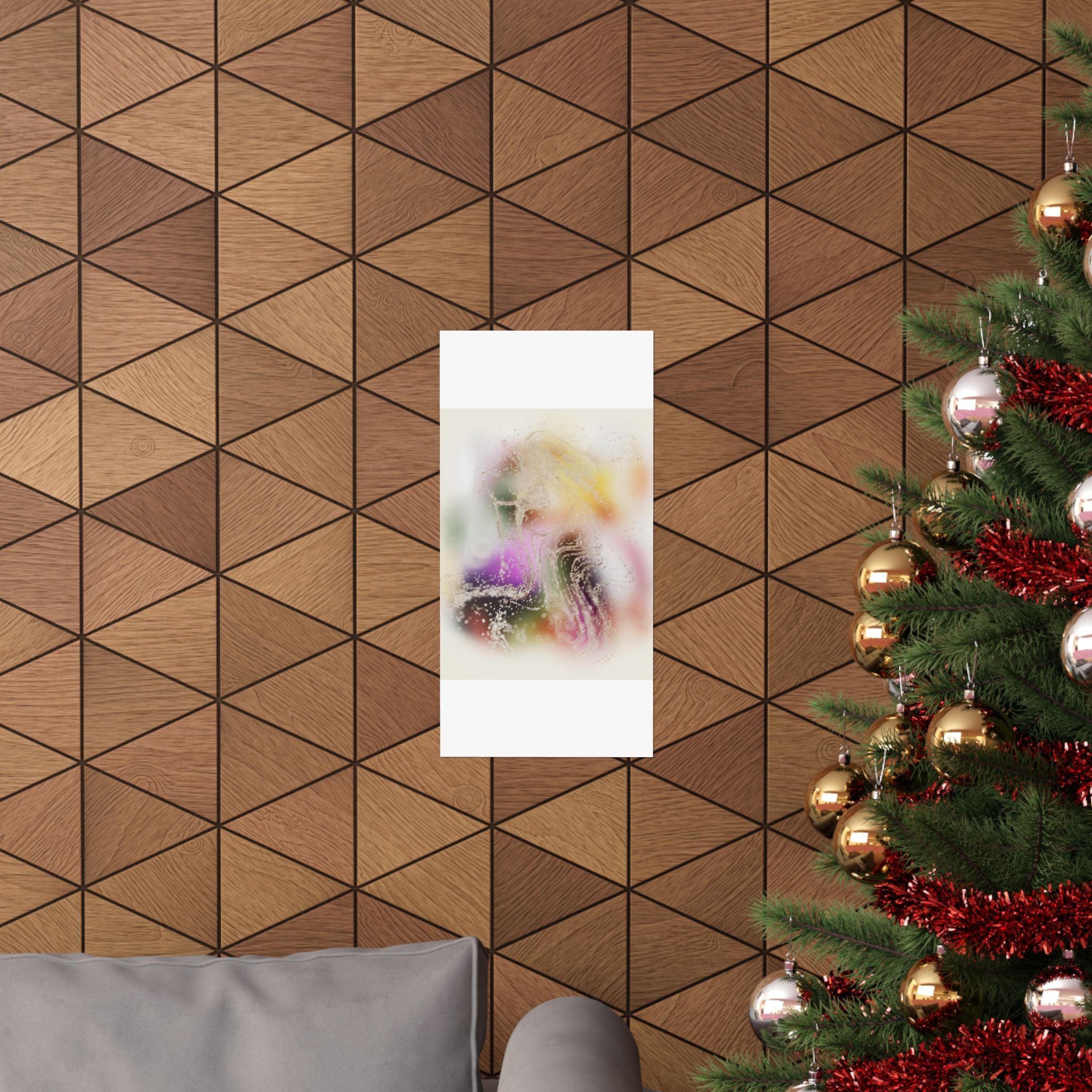 Dreamy Blurred Colour Cloud Abstract Art Poster