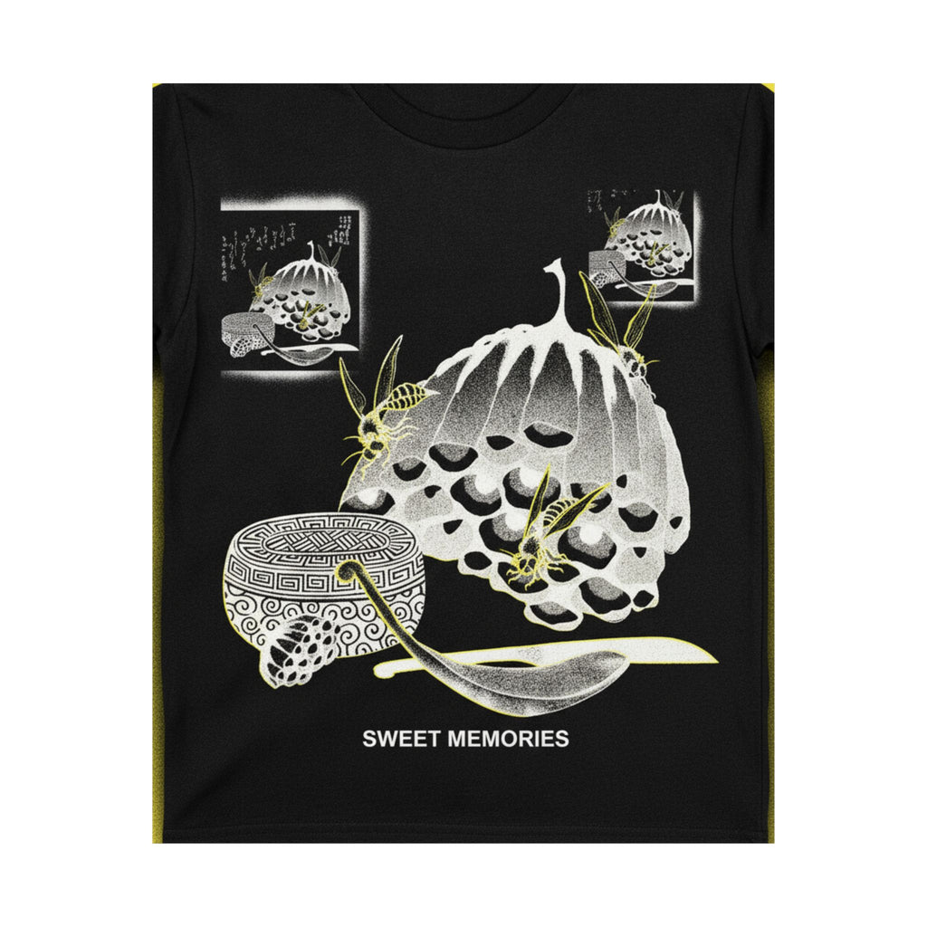Streetwear Collage — Hives With Wasps, And A Box With A Spoon For Honey — Matte Poster