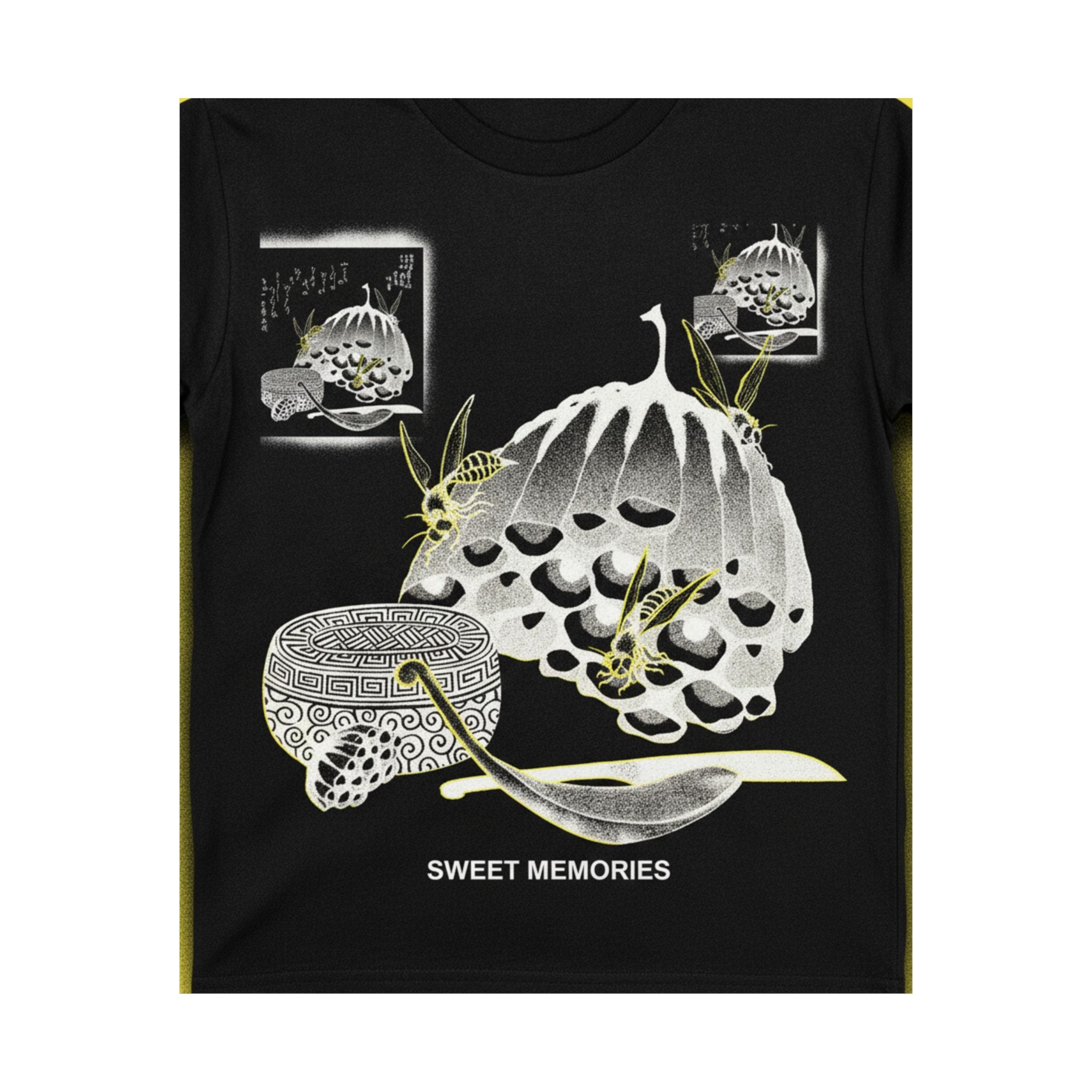 Streetwear Collage — Hives With Wasps, And A Box With A Spoon For Honey — Matte Poster