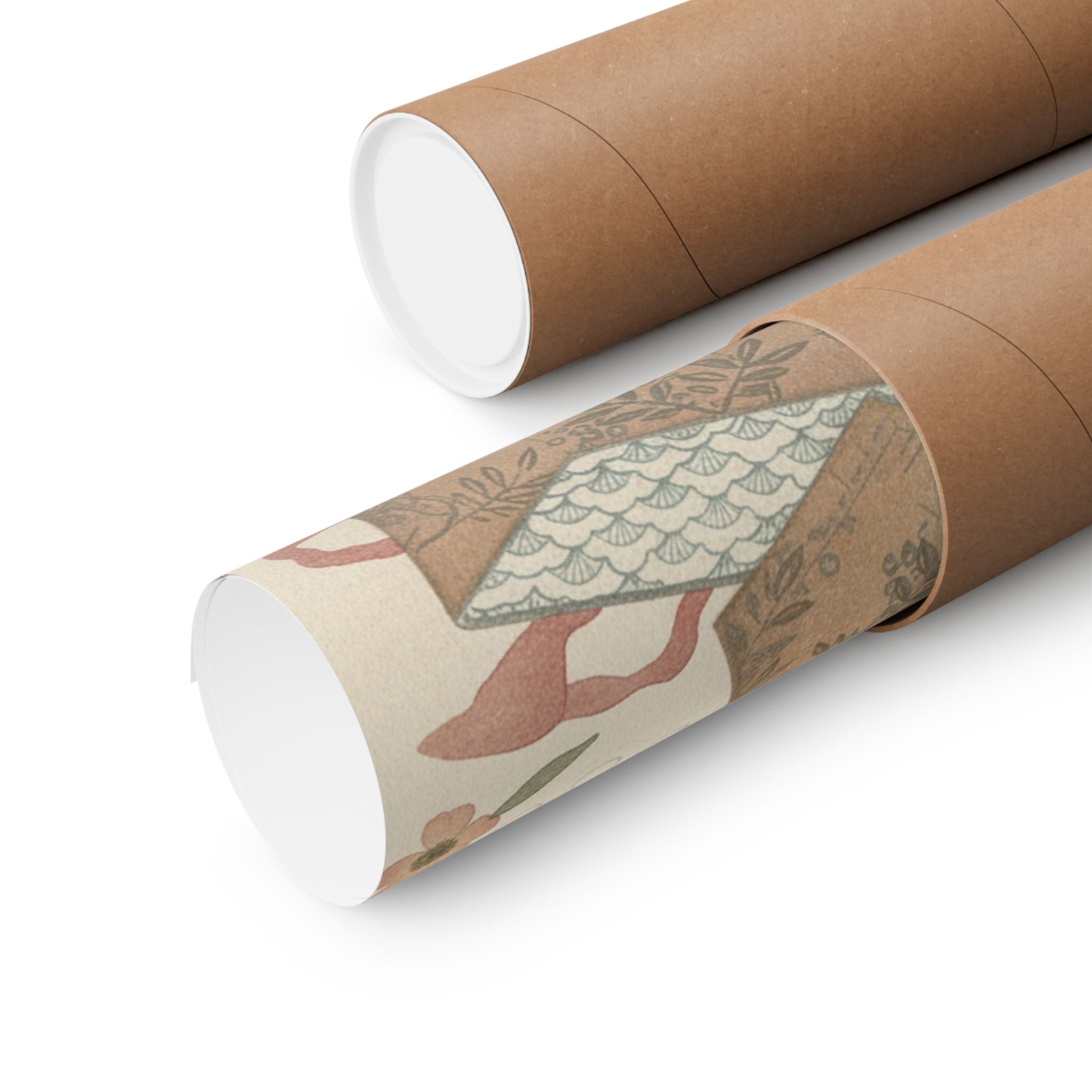 Botanical — Letter-Box With Letter And Potted Flower — Matte Poster