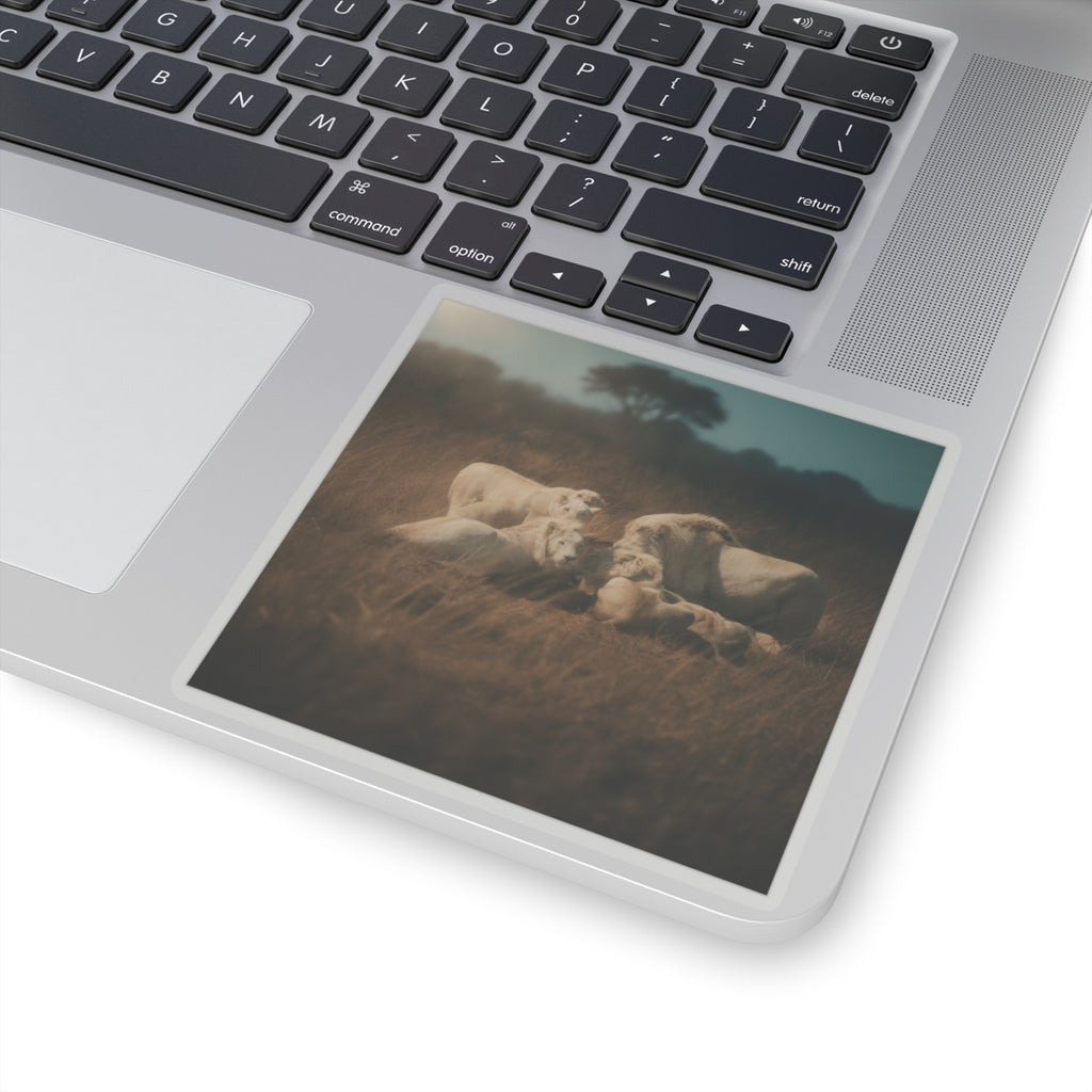 Cinematic — Lion — Kiss-Cut Sticker