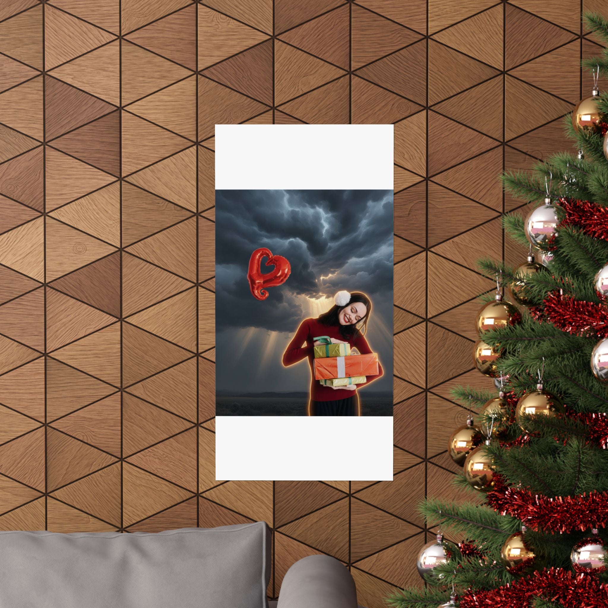 Dramatic Storm — Person — Matte Poster