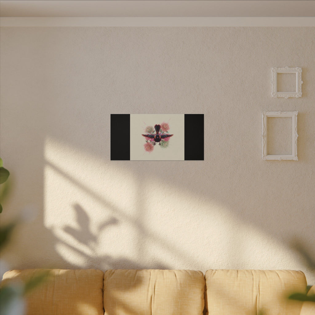 BRED IN THE CITY Flying Bird & Roses Matte Canvas