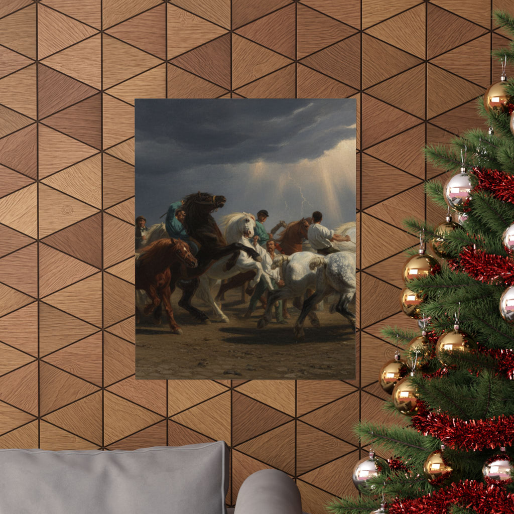Dramatic Storm — Horse — Matte Poster