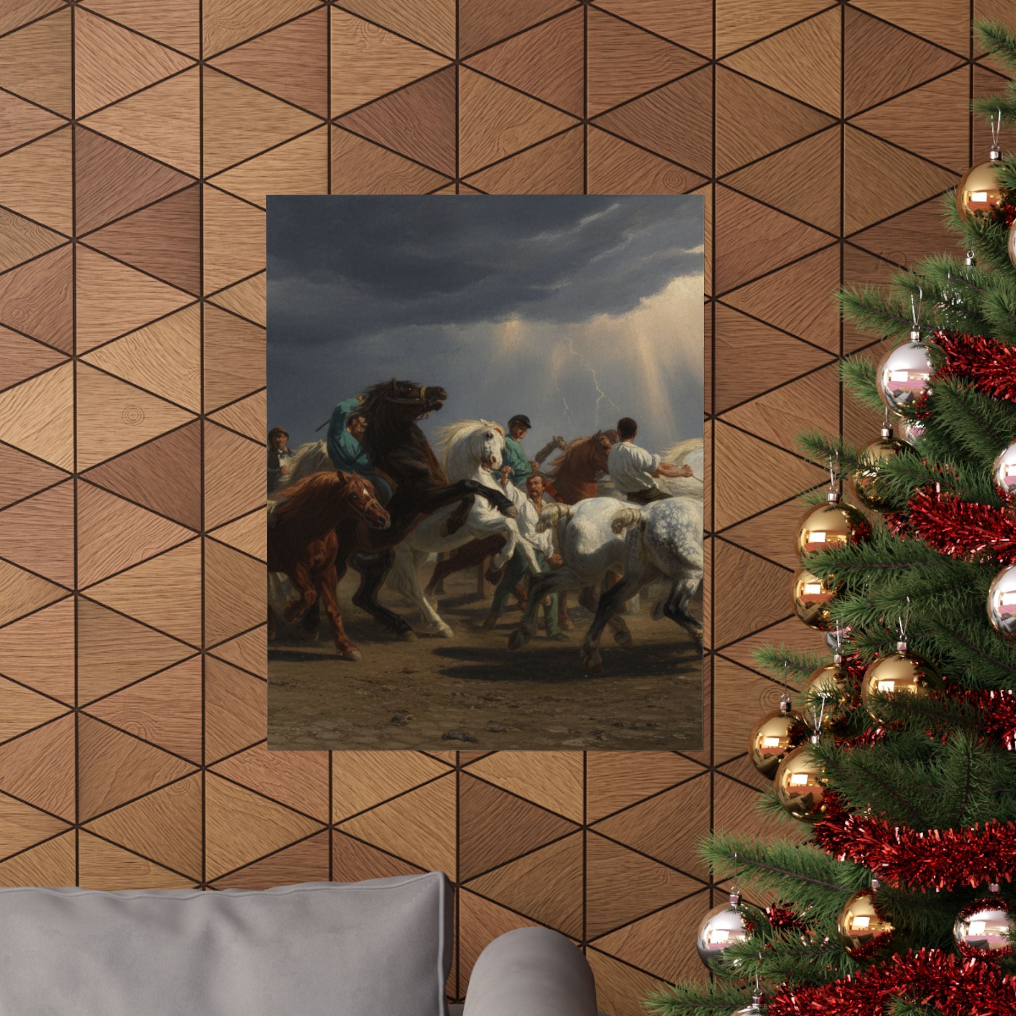 Dramatic Storm — Horse — Matte Poster