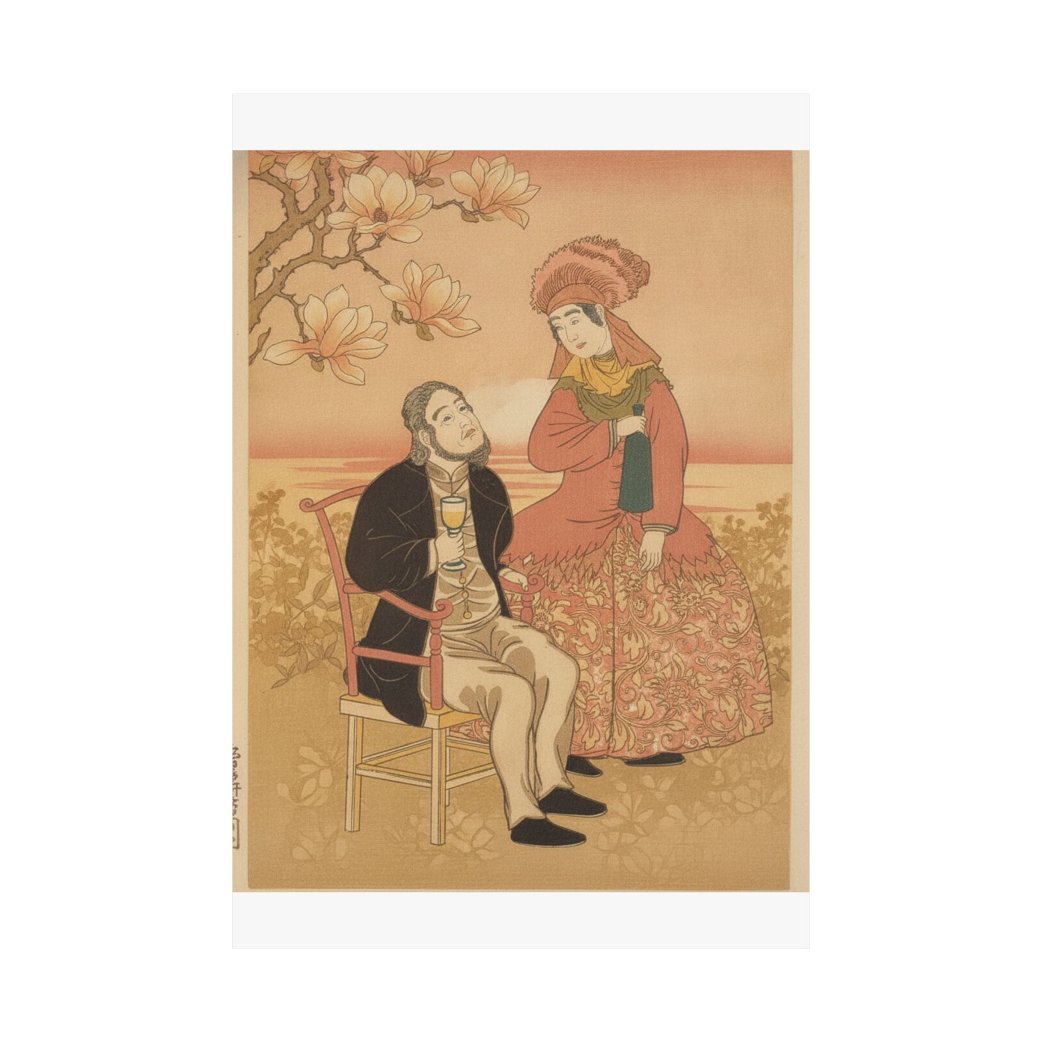 Southern Sunset — France, From The Series Pictures Of People From Foreign Lands (Gaikoku Jinbutsu  — Matte Poster