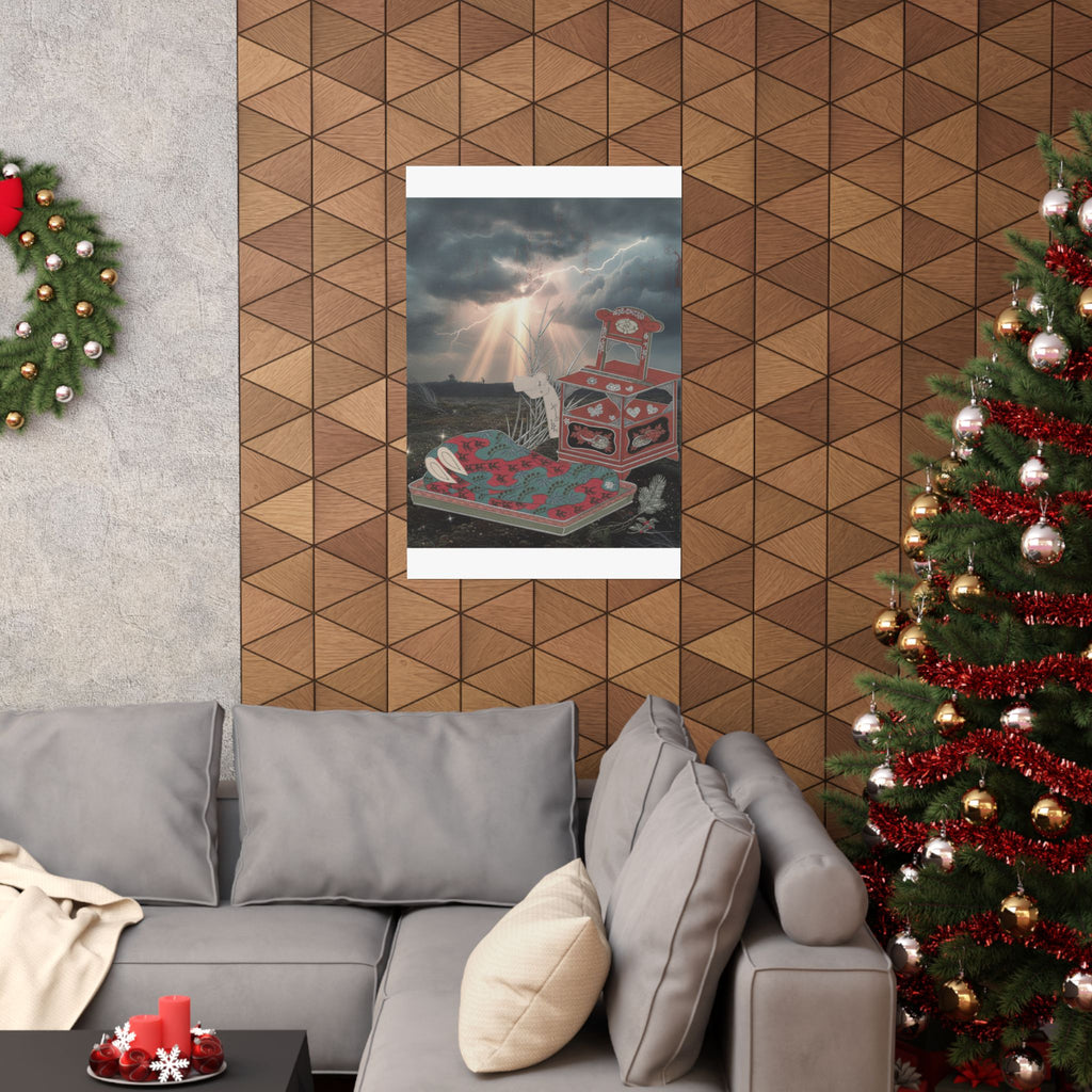 Dramatic Storm — Cabinet For The Toilet And Bed-Clothes — Matte Poster