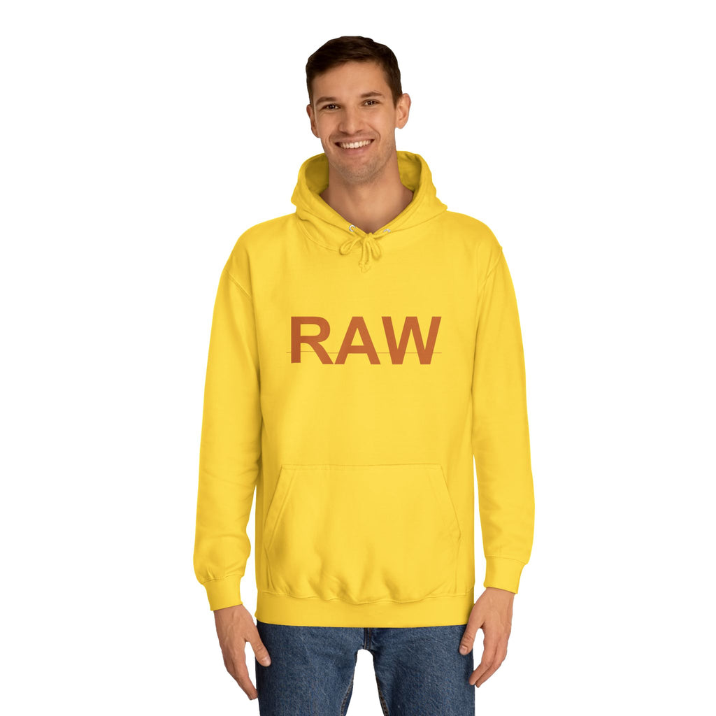 RAW Rust Block Letter Statement Pullover Hoodie