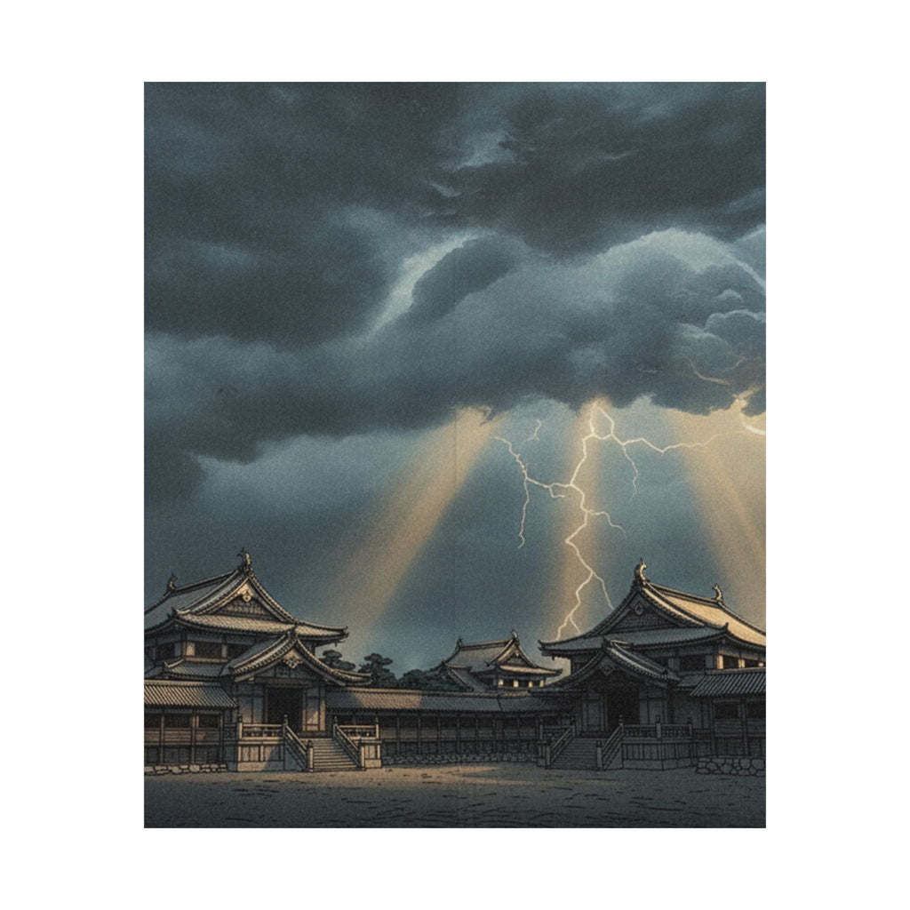 Dramatic Storm — The Inner Palace Of Chiyoda (Chiyoda No Ōoku) — Matte Poster