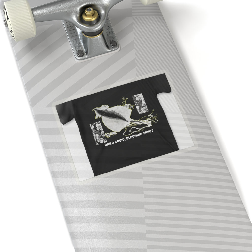 Streetwear Collage — Dried Cuttle-Fish And Plum Blossoms — Kiss-Cut Sticker