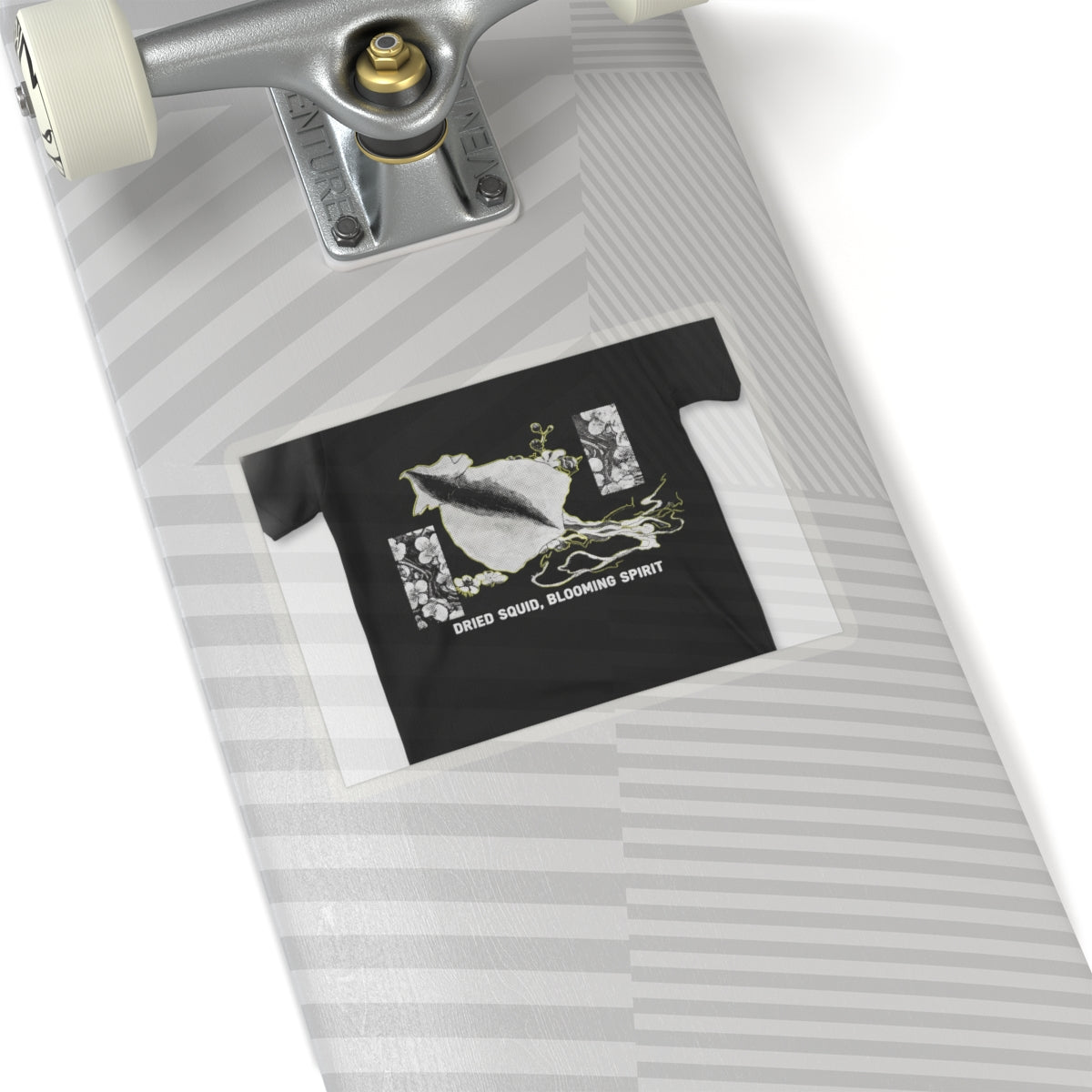 Streetwear Collage — Dried Cuttle-Fish And Plum Blossoms — Kiss-Cut Sticker