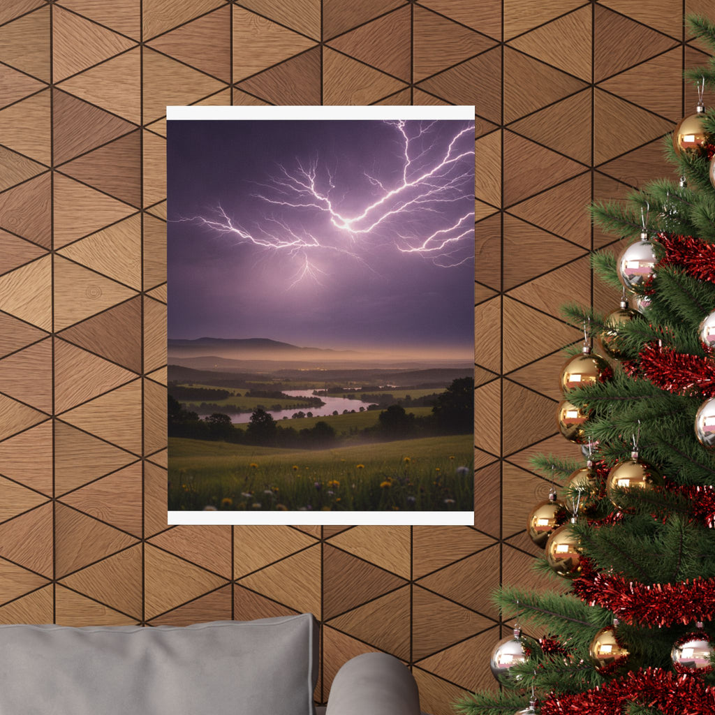 Scenic Nature — Lightning — Matte Poster