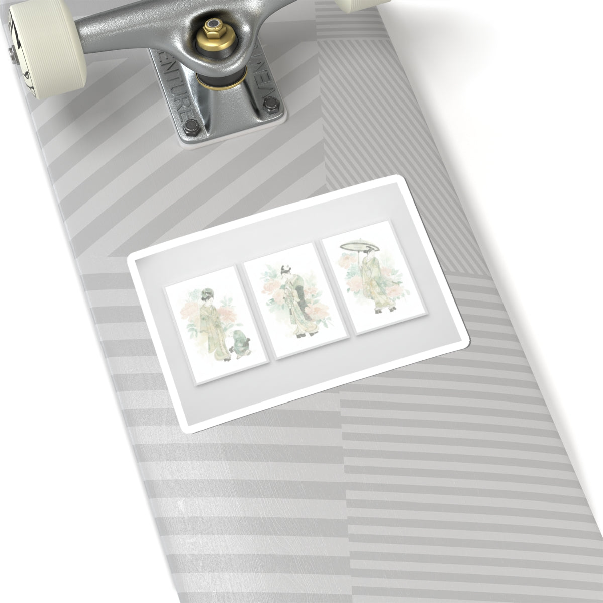 Watercolor — Tripytych Of Young Men — Kiss-Cut Sticker