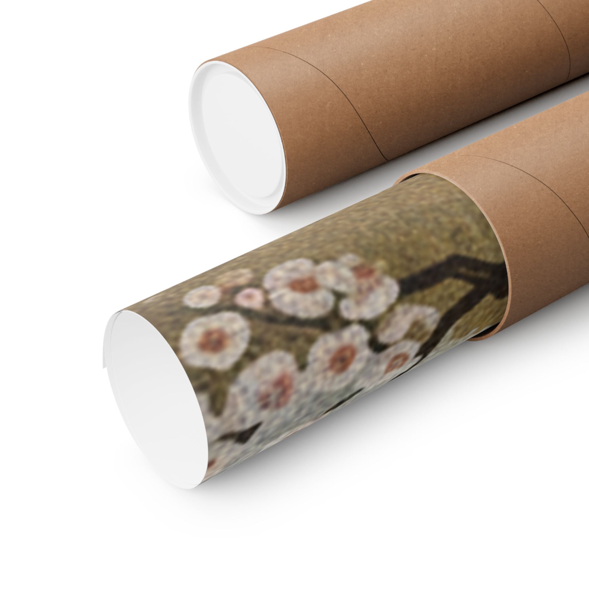 Scenic Nature — Plum Tree In Blossom — Matte Poster