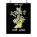 Streetwear Collage — Dancing Girl Wearing A Sword — Matte Poster