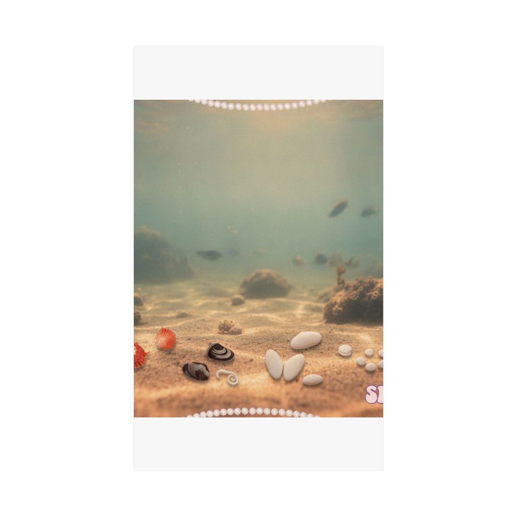Scenic Nature — Shells Under Water — Matte Poster