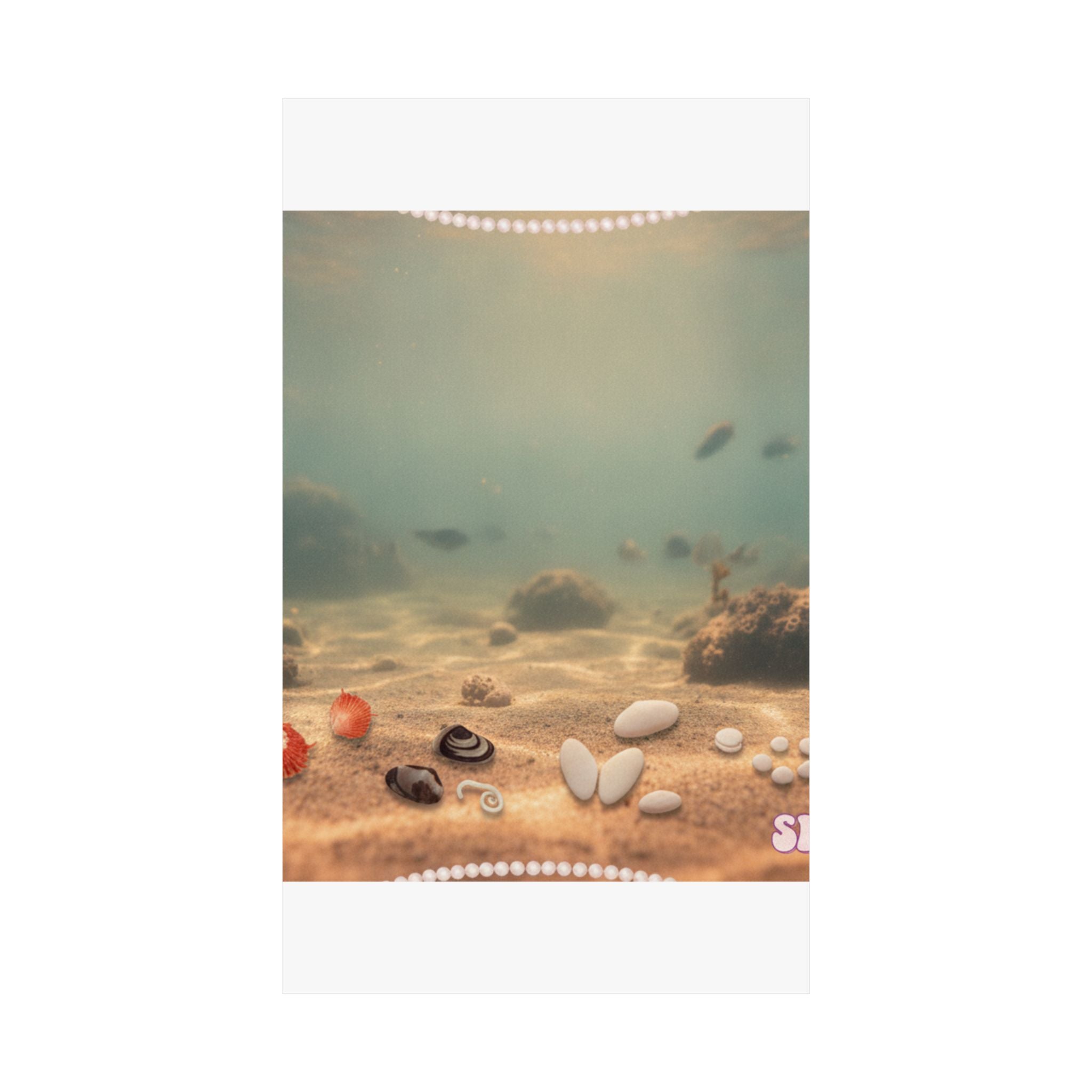 Scenic Nature — Shells Under Water — Matte Poster