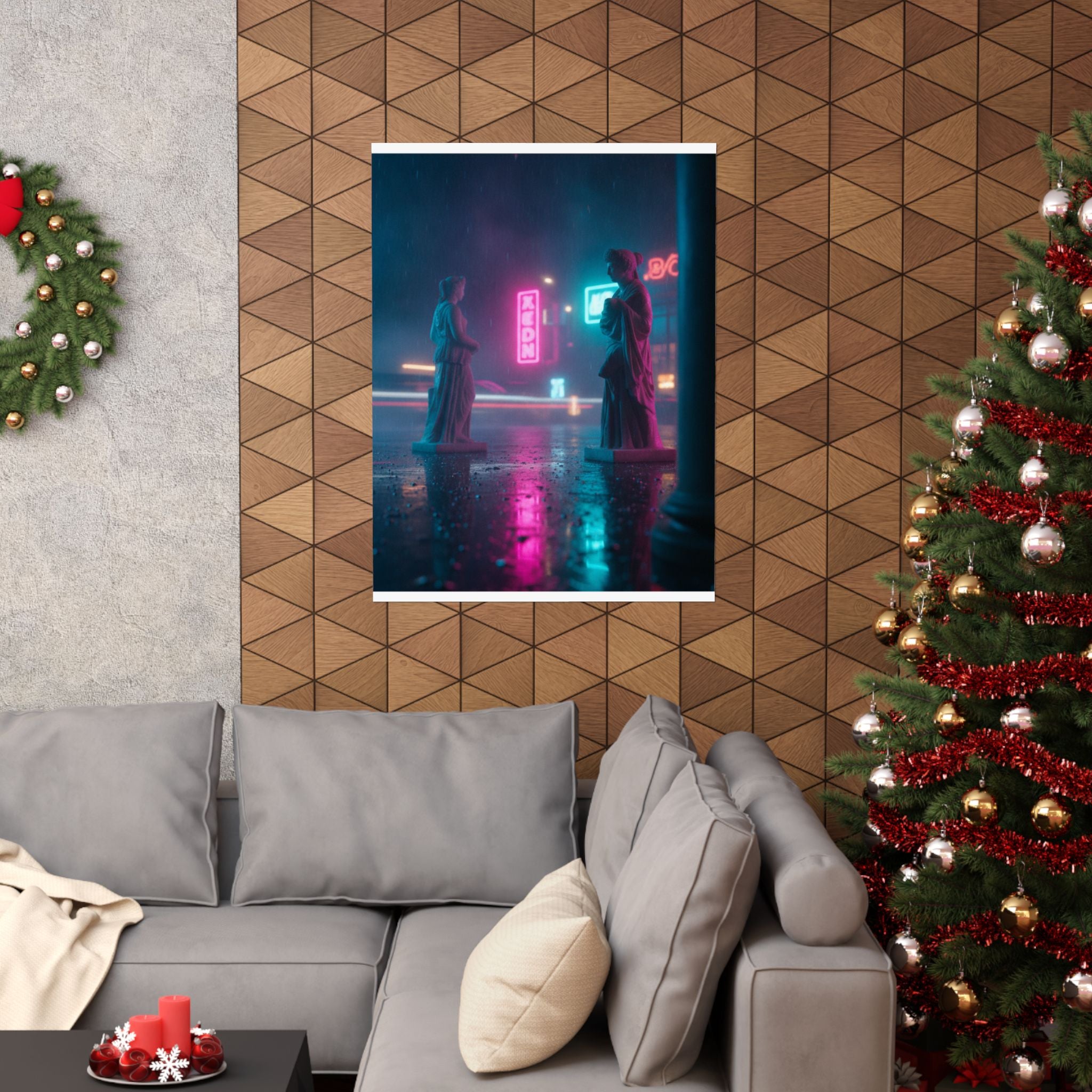 Neon Noir — Person — Matte Poster
