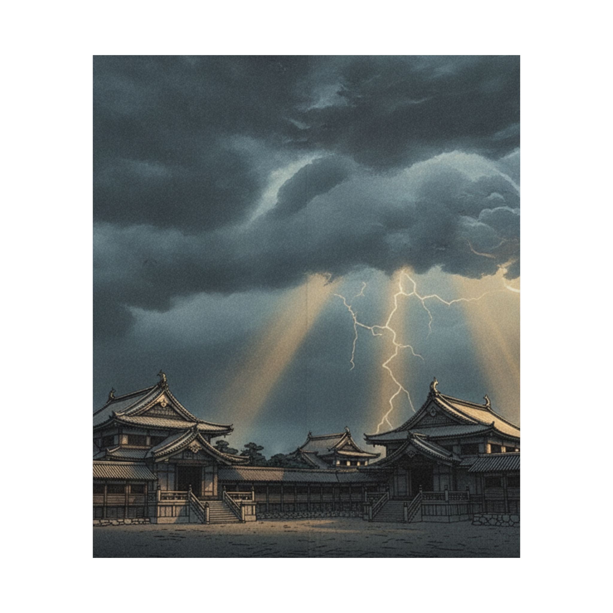 Dramatic Storm — The Inner Palace Of Chiyoda (Chiyoda No Ōoku) — Matte Poster
