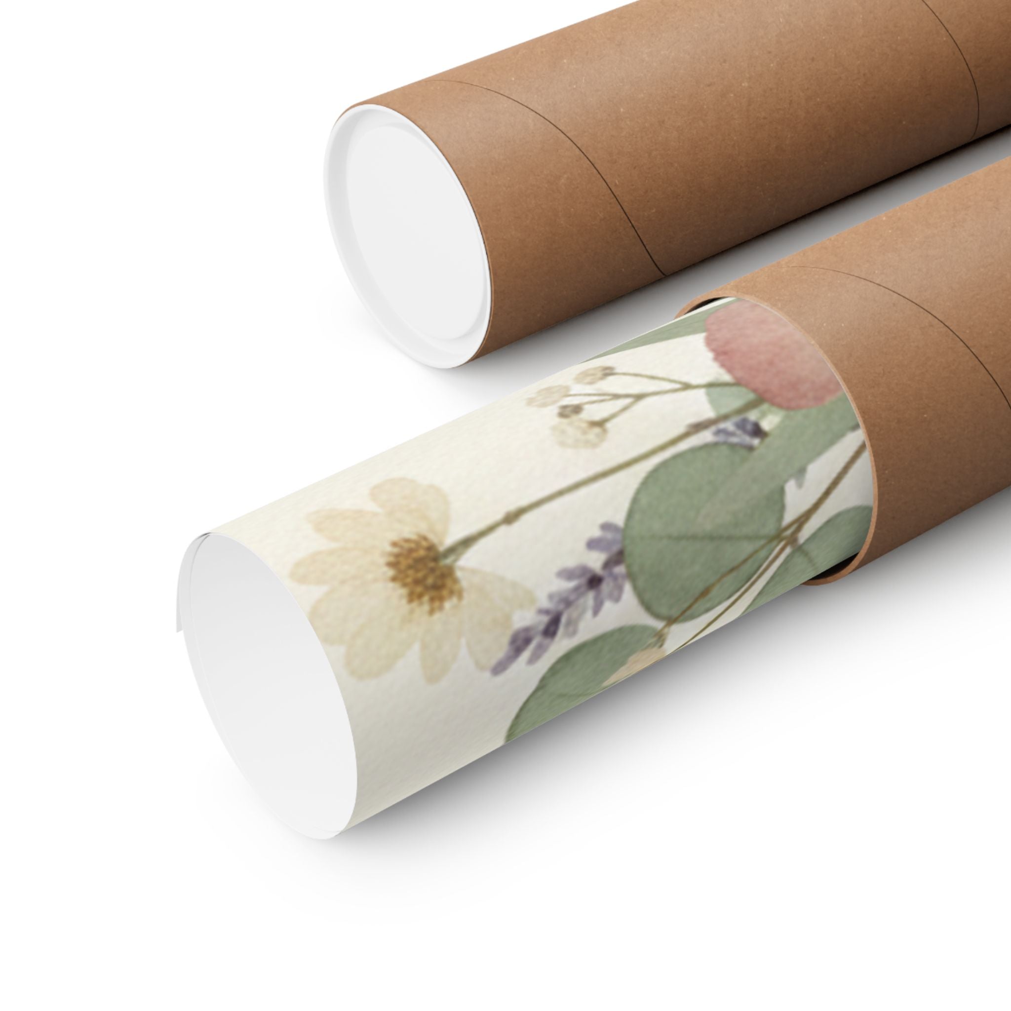 Pressed Lavender & Eucalyptus Garland Matte Poster