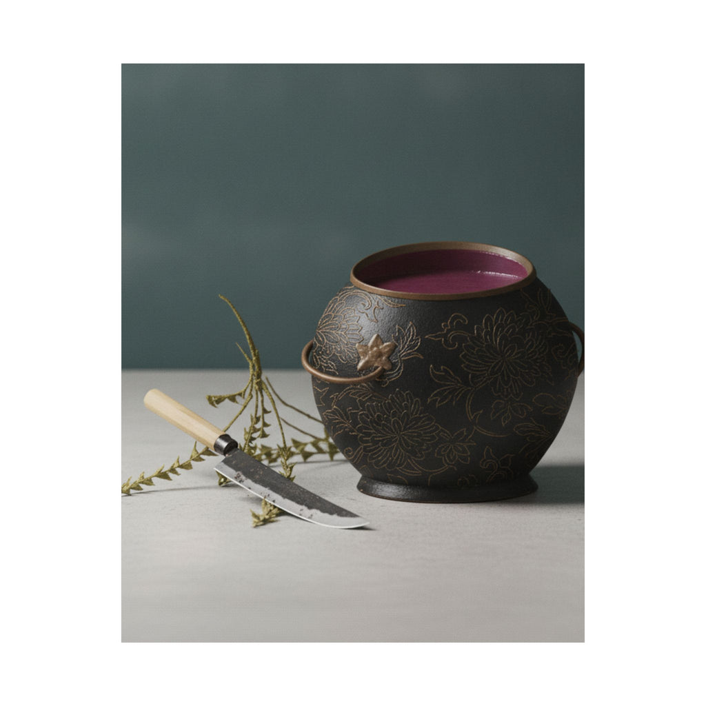 Product Marketing — Vase And Kitchen Knife — Matte Poster