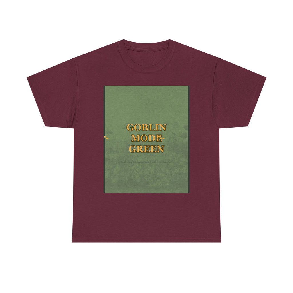 GOBLIN MODE GREEN graphic tee by Zukkay