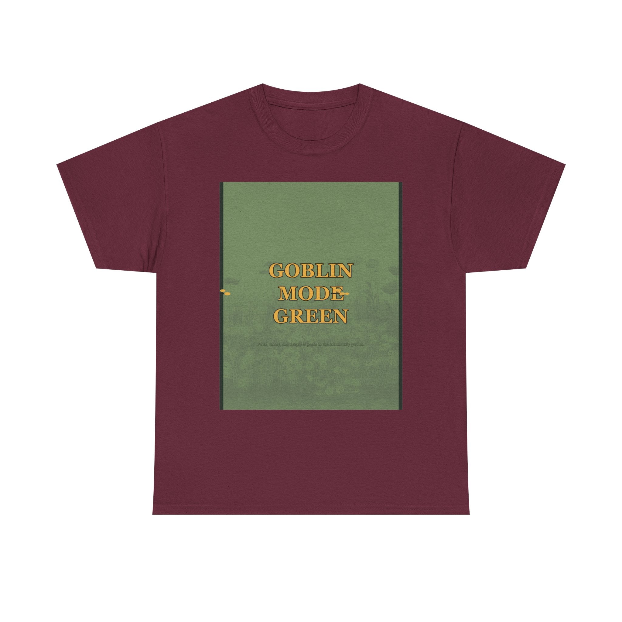 GOBLIN MODE GREEN graphic tee by Zukkay